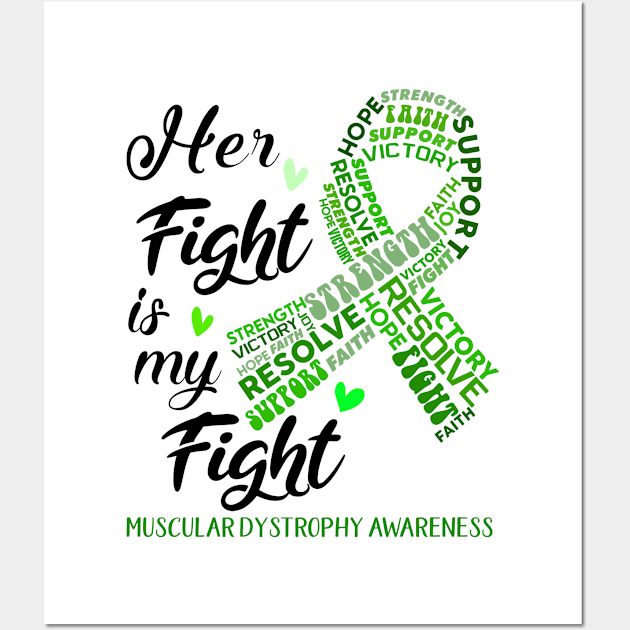 Muscular Dystrophy Awareness Her Fight is my Fight Wall Art by ThePassion99